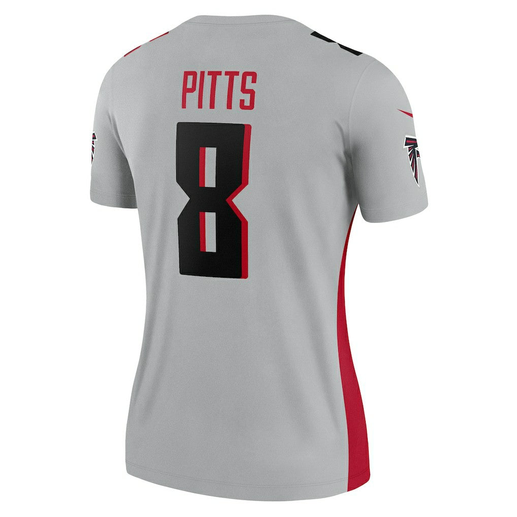 Kyle Pitts Sr. Atlanta Falcons Women's Inverted Legend Player Performance Top Gray | Nike for Sale