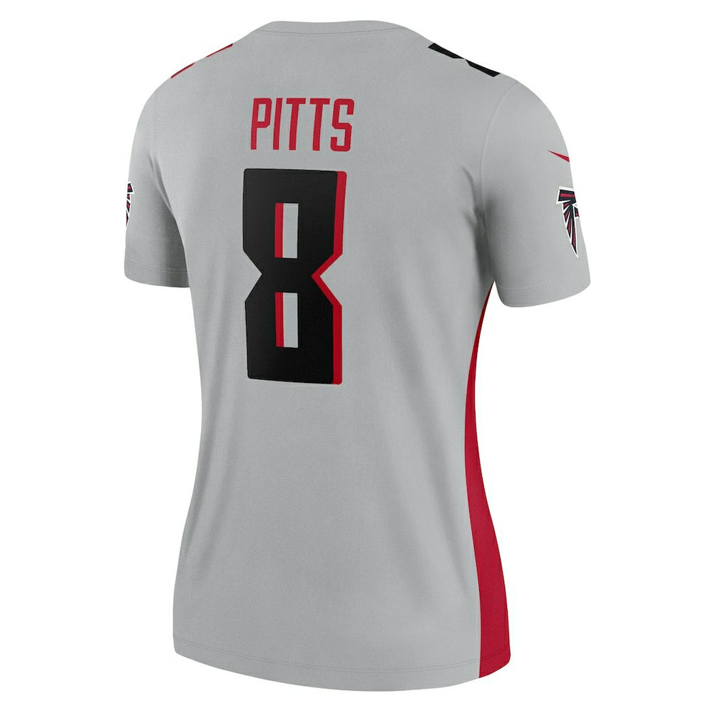 Kyle Pitts Sr. Atlanta Falcons Women's Inverted Legend Player Performance Top Gray | Nike for Sale