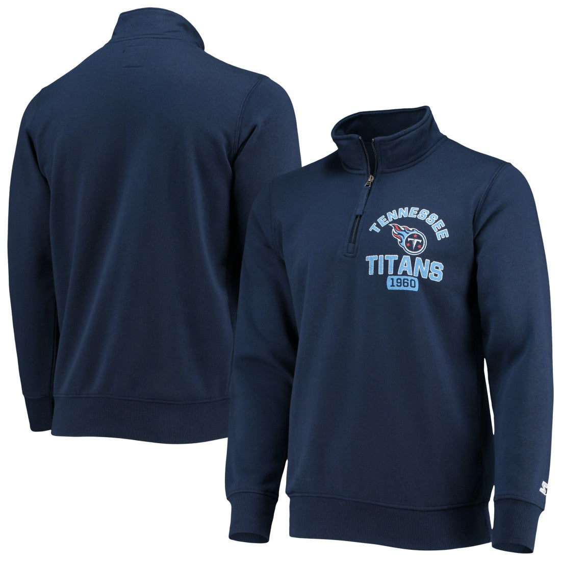 Tennessee Titans Starter Heisman Quarter-Zip Jacket Navy | NFL