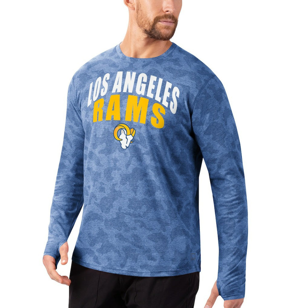 Los Angeles Rams MSX by Michael Strahan Camo Performance Long Sleeve T-Shirt Royal | NFL