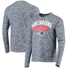 New England Patriots MSX by Michael Strahan Camo Performance Long Sleeve T-Shirt Navy | NFL