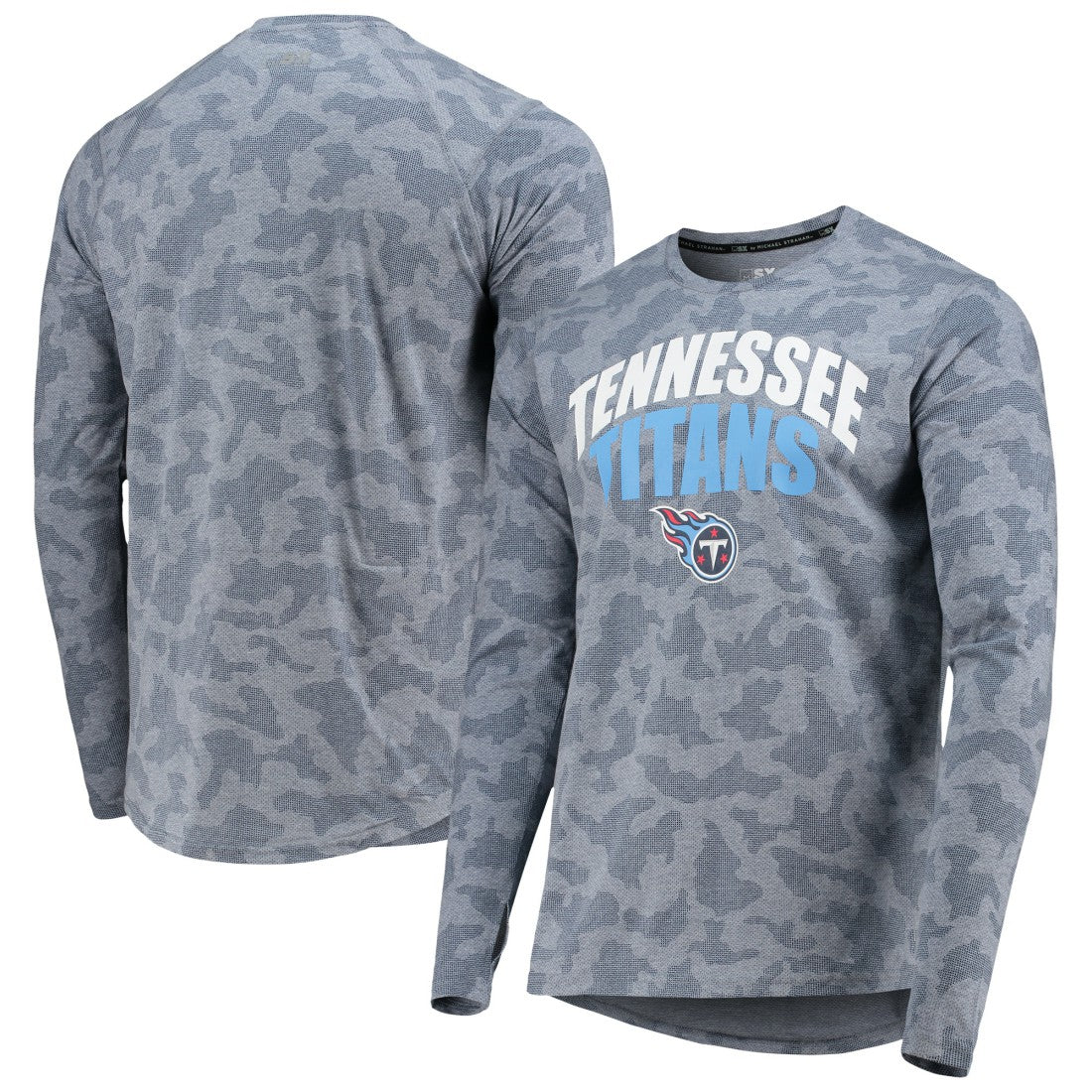 Tennessee Titans MSX by Michael Strahan Camo Long Sleeve T-Shirt Navy | NFL