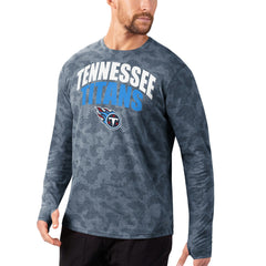 Tennessee Titans MSX by Michael Strahan Camo Long Sleeve T-Shirt Navy | NFL