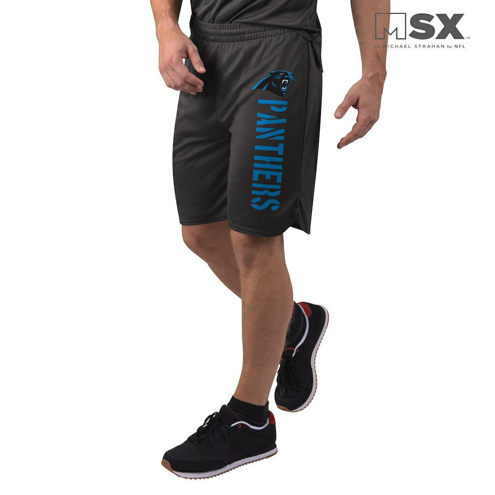Carolina Panthers MSX by Michael Strahan Training Shorts Black | NFL