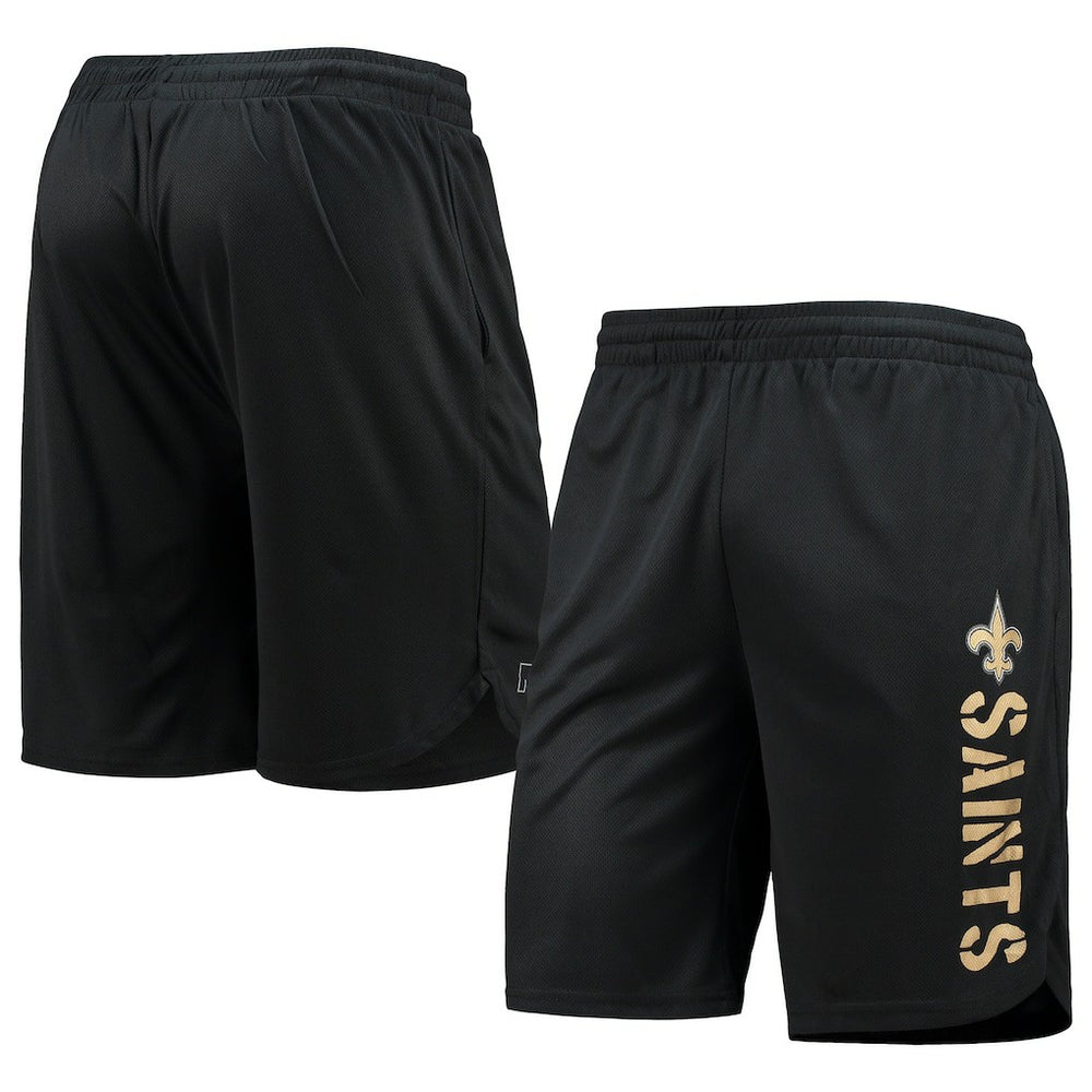 New Orleans Saints MSX by Michael Strahan Training Shorts Black | NFL