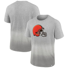 Cleveland Browns Team Ombre T-Shirt Heathered Gray/Gray | Fanatics
