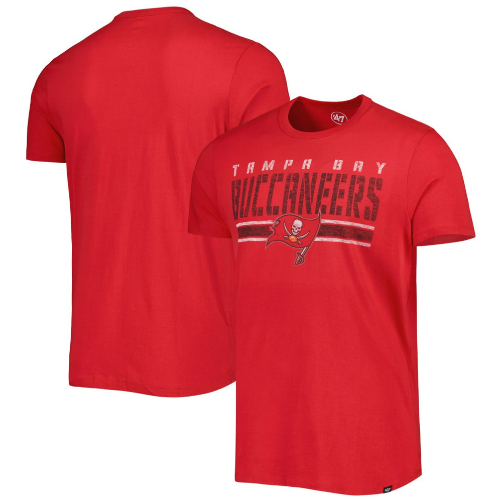 Tampa Bay Buccaneers '47 Team Stripe T-Shirt Red | 47 brand