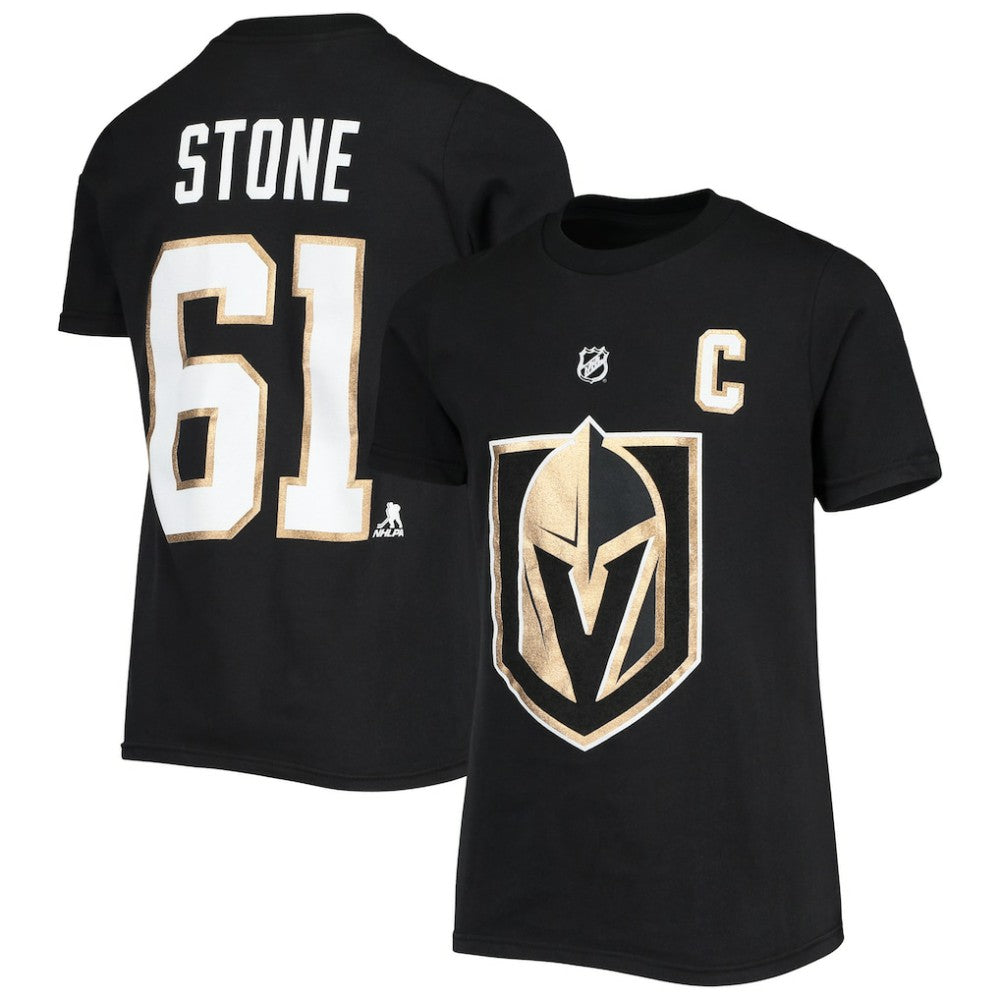 Mark Stone Vegas Golden Knights Youth Player Name & Number T-Shirt - Black - NHL