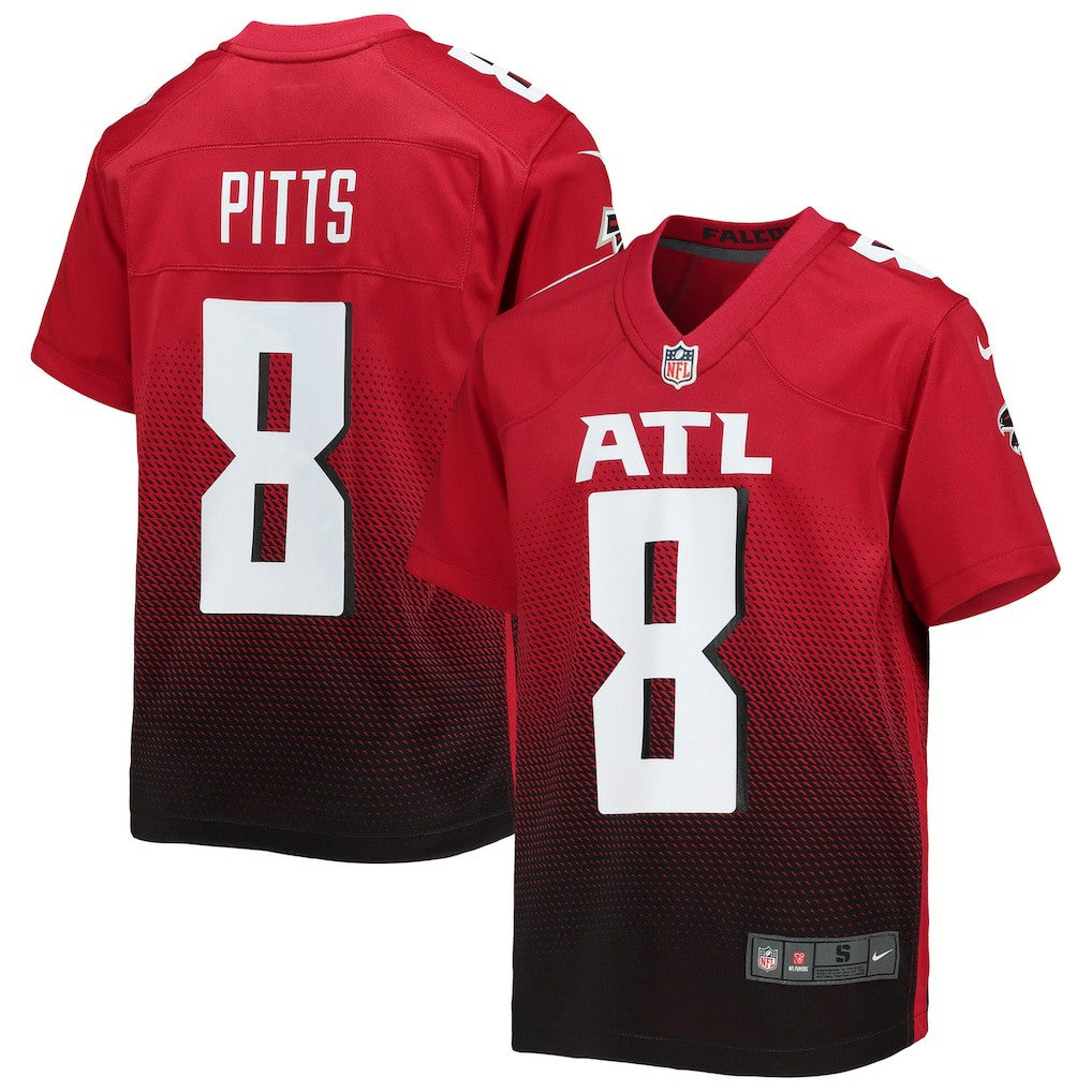Kyle Pitts Sr. Atlanta Falcons Youth Game Jersey Red | Nike for Sale