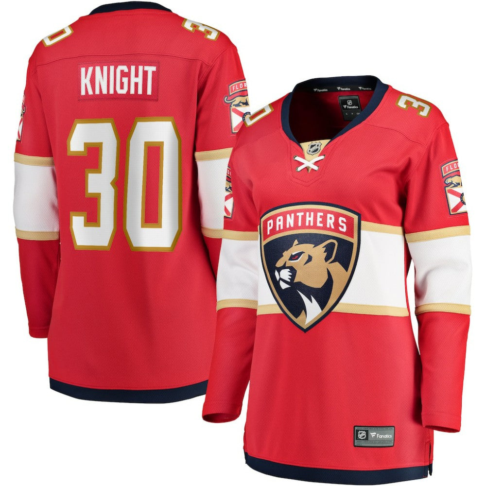 Spencer Knight Florida Panthers Fanatics Women's Home Breakaway Jersey - Red - NHL