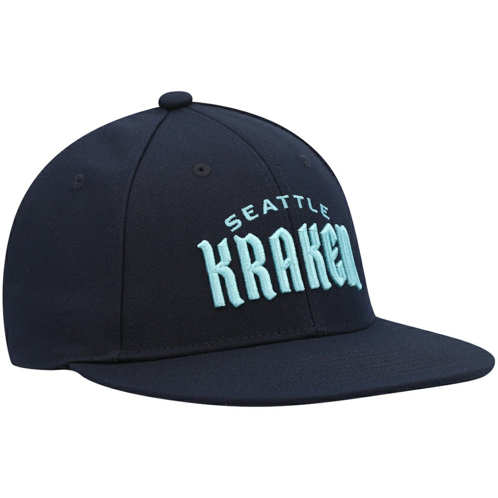 Seattle Kraken adidas Team Snapback Hat - Deep Sea Blue - NHL