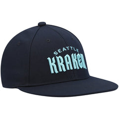 Seattle Kraken adidas Team Snapback Hat - Deep Sea Blue - NHL