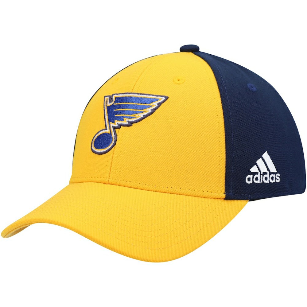 St. Louis Blues adidas Team Adjustable Hat - Gold/Navy - NHL