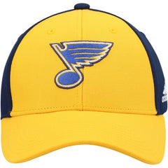 St. Louis Blues adidas Team Adjustable Hat - Gold/Navy - NHL
