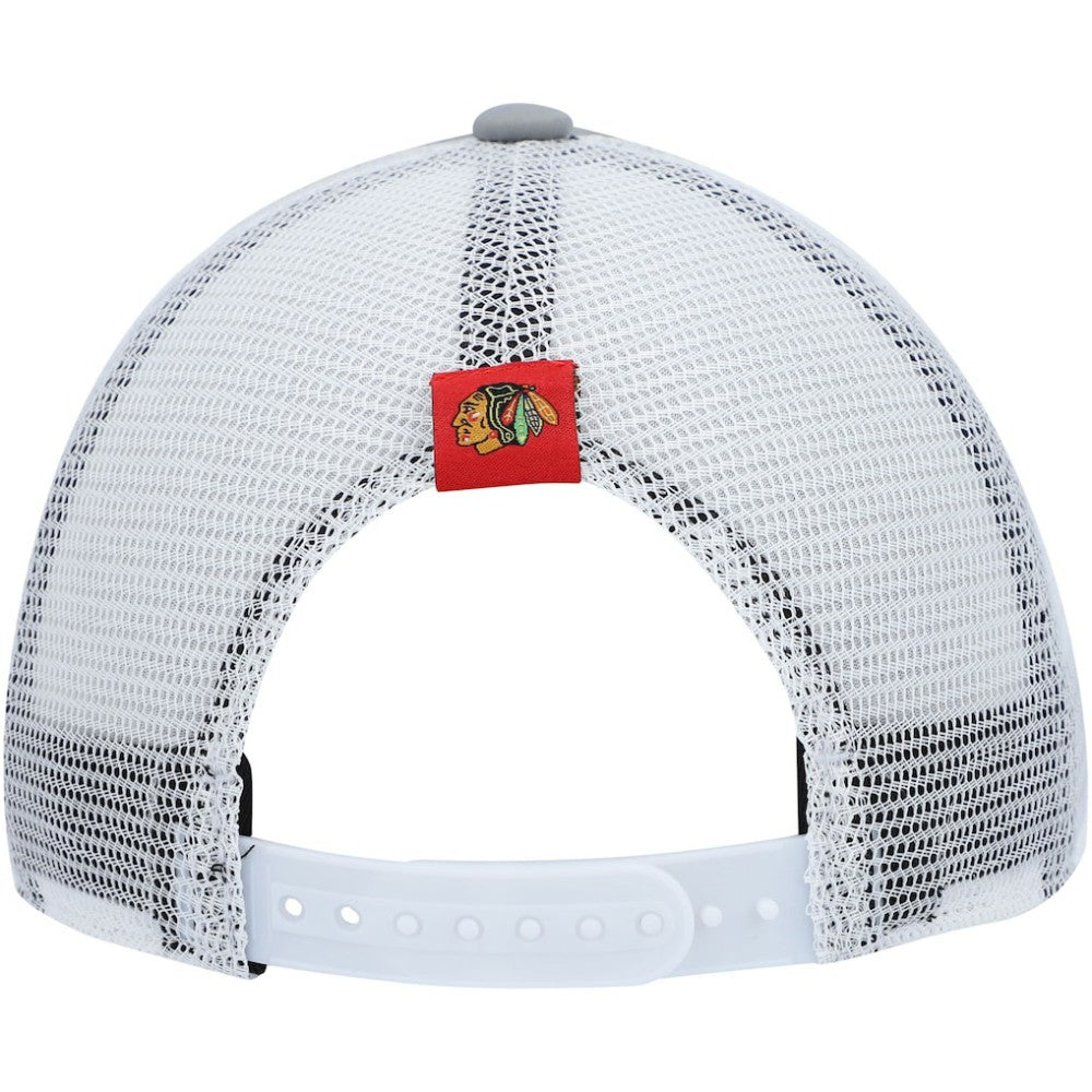 Chicago Blackhawks adidas Women's Foam Trucker Snapback Hat - Gray/White - NHL