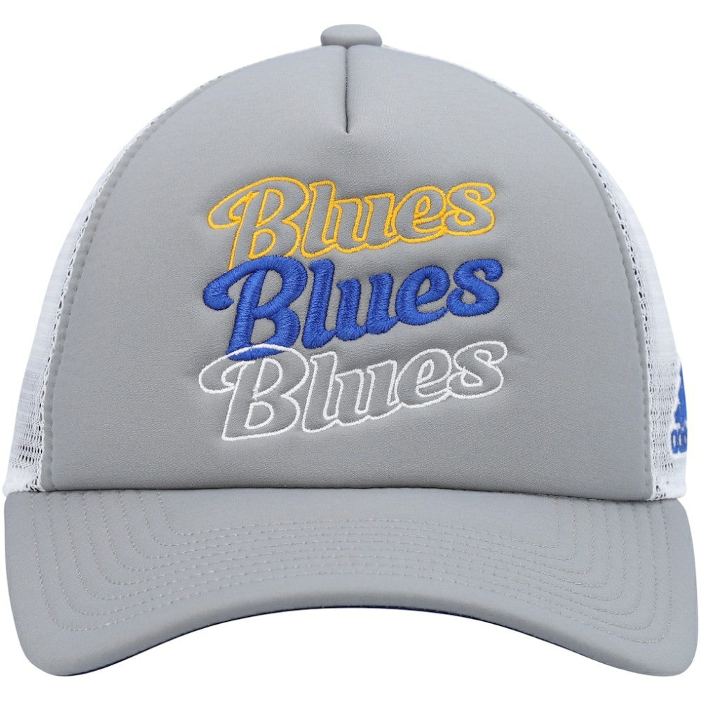 St. Louis Blues adidas Women's Foam Trucker Snapback Hat - Gray/White - NHL