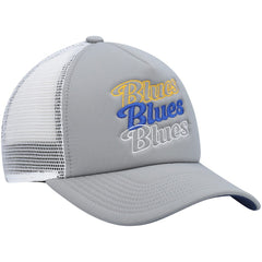 St. Louis Blues adidas Women's Foam Trucker Snapback Hat - Gray/White - NHL