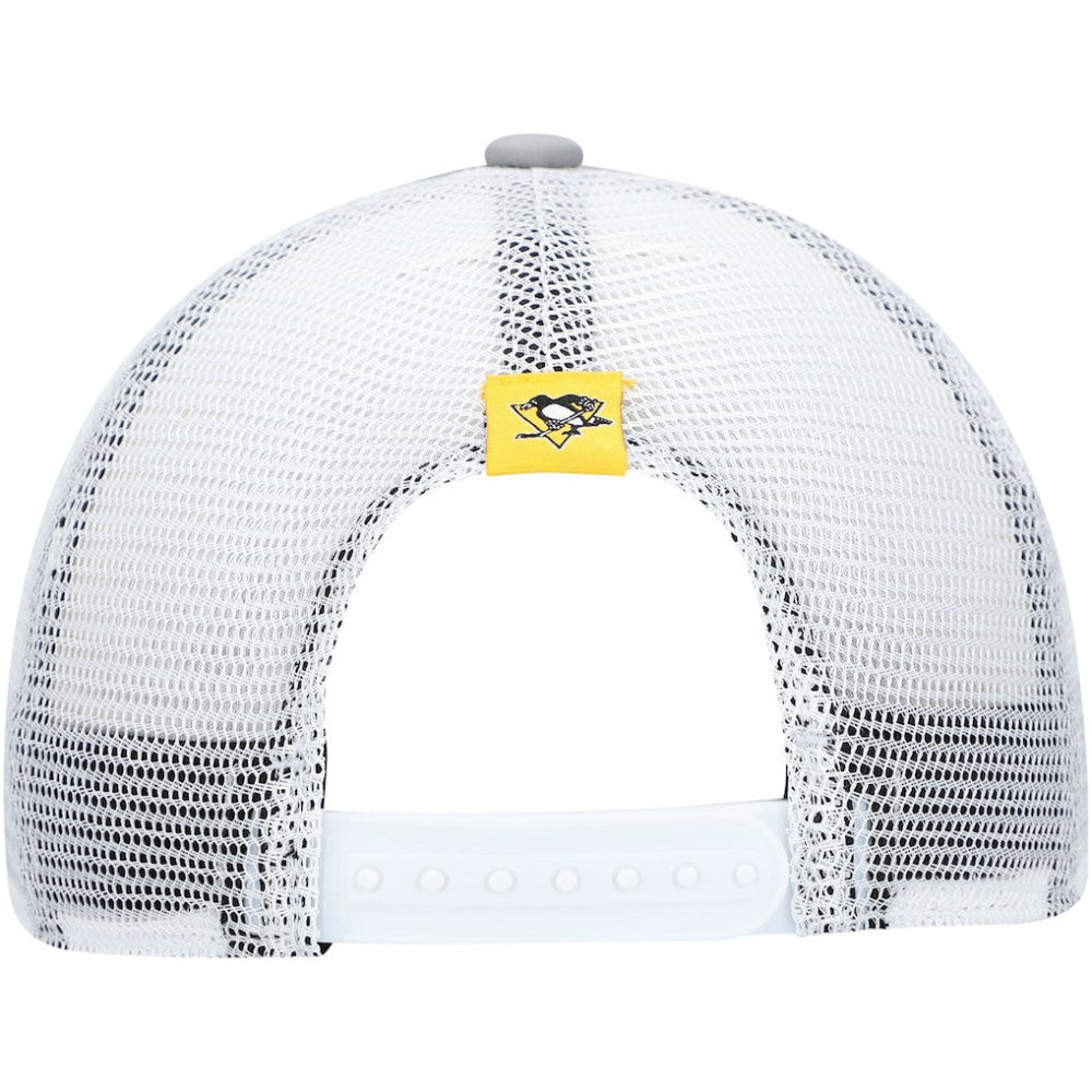 Pittsburgh Penguins adidas Women's Foam Trucker Snapback Hat - Gray/White - NHL