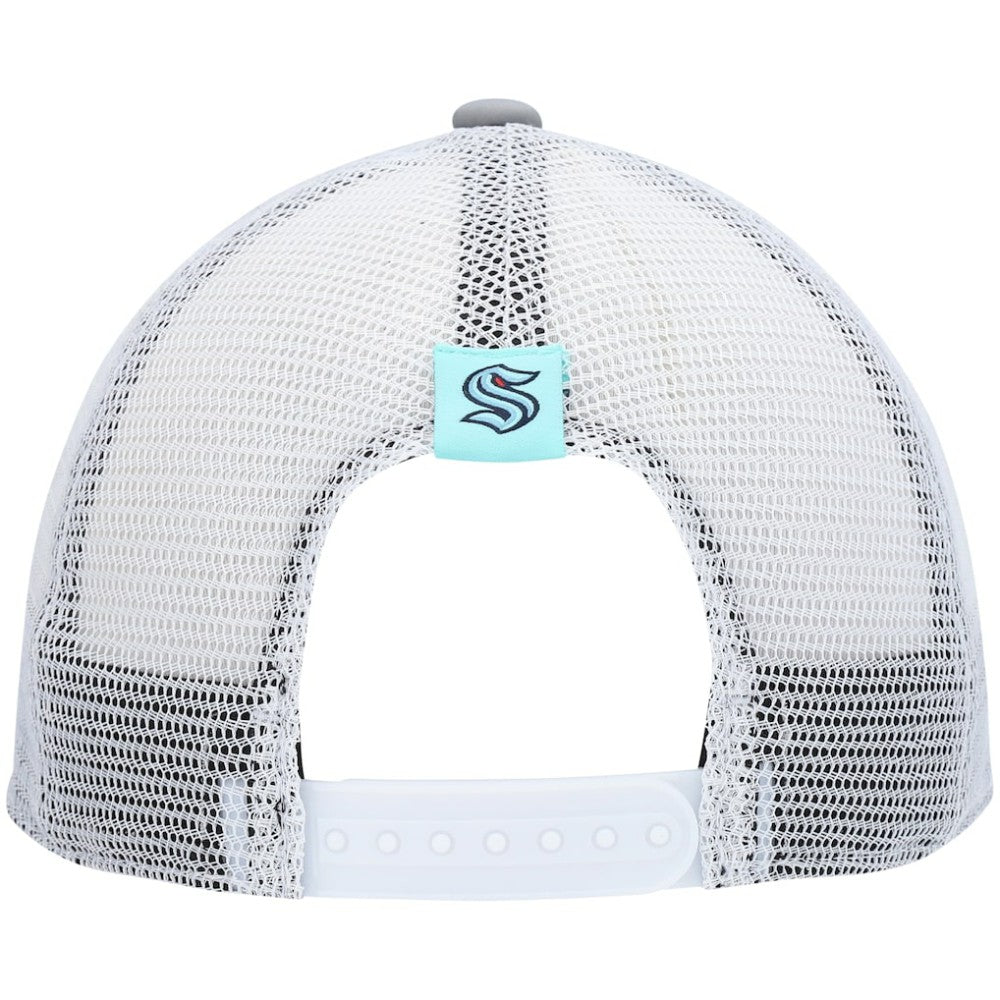 Seattle Kraken adidas Women's Foam Trucker Snapback Hat - Gray/White - NHL