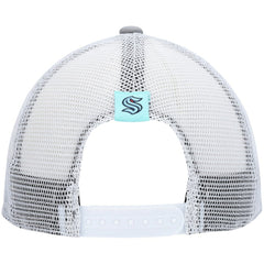 Seattle Kraken adidas Women's Foam Trucker Snapback Hat - Gray/White - NHL