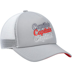 Washington Capitals adidas Women's Foam Trucker Snapback Hat - Gray/White - NHL