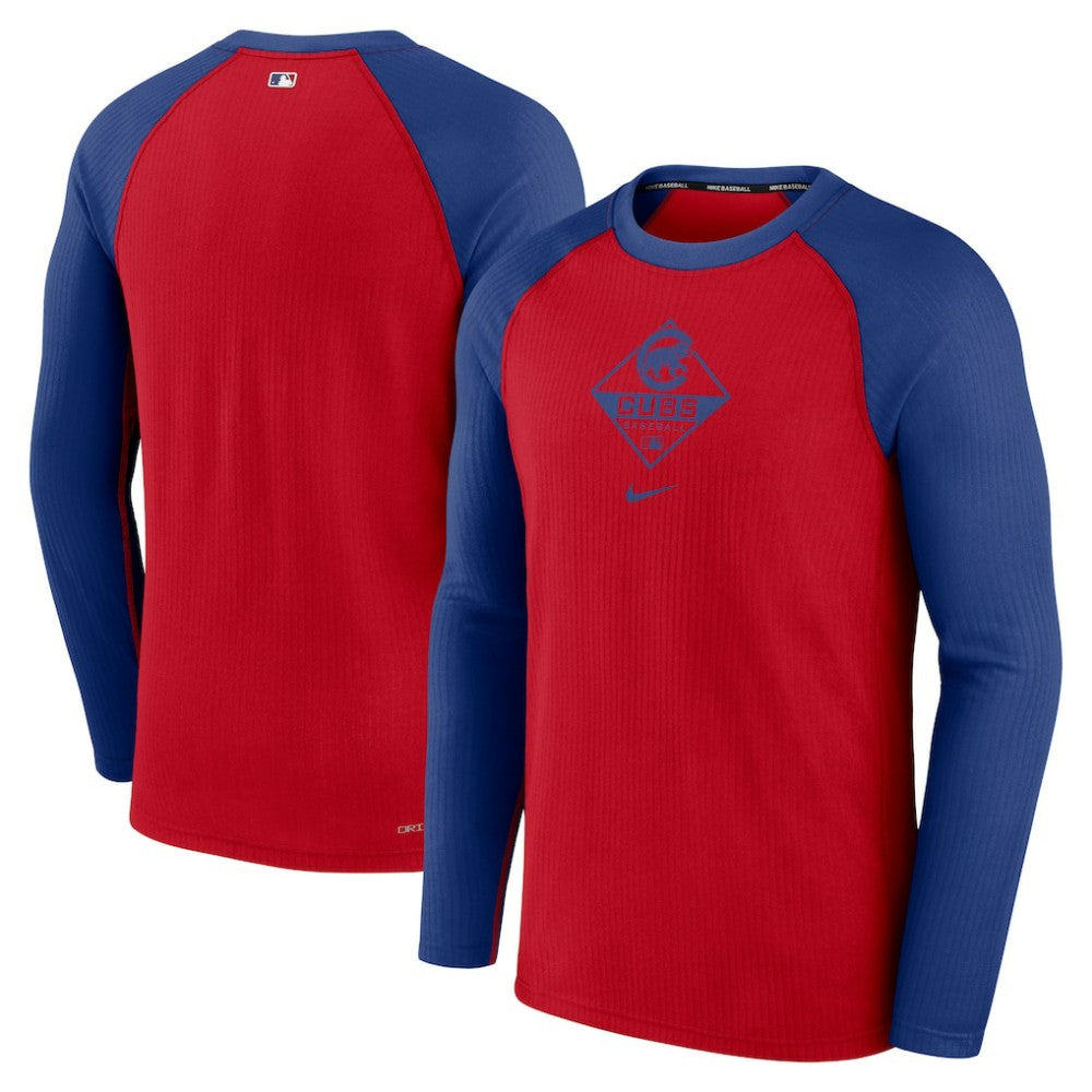 Chicago Cubs Nike Game Authentic Collection Performance Raglan Long Sleeve T-Shirt - MLB