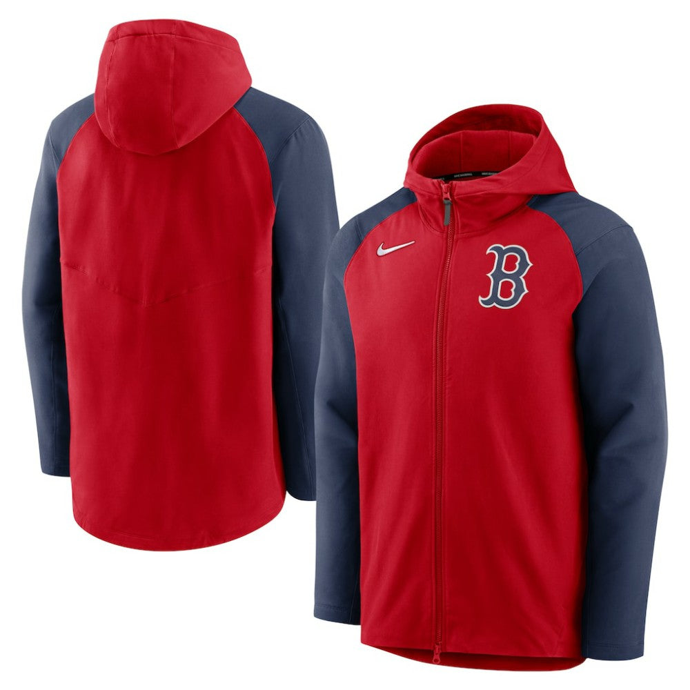 Boston Red Sox Nike Authentic Collection Performance Raglan Full-Zip Hoodie - MLB