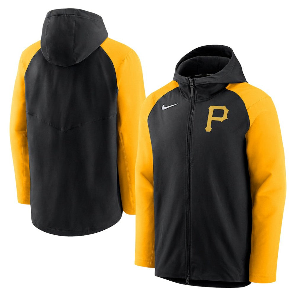 Pittsburgh Pirates Nike Authentic Collection Performance Raglan Full-Zip Hoodie - MLB