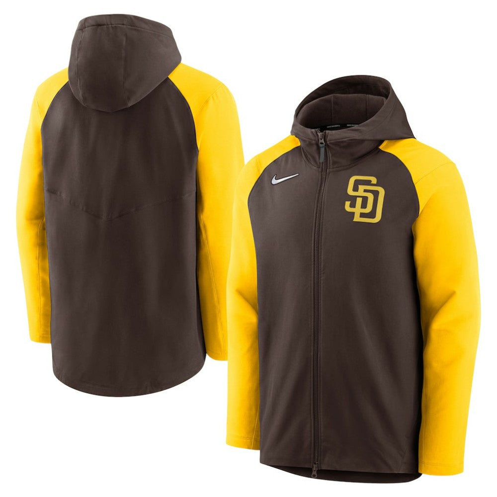 San Diego Padres Nike Authentic Collection Performance Raglan Full-Zip Hoodie - MLB