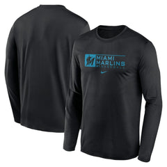 Miami Marlins Nike Authentic Collection Performance Long Sleeve T-Shirt - MLB