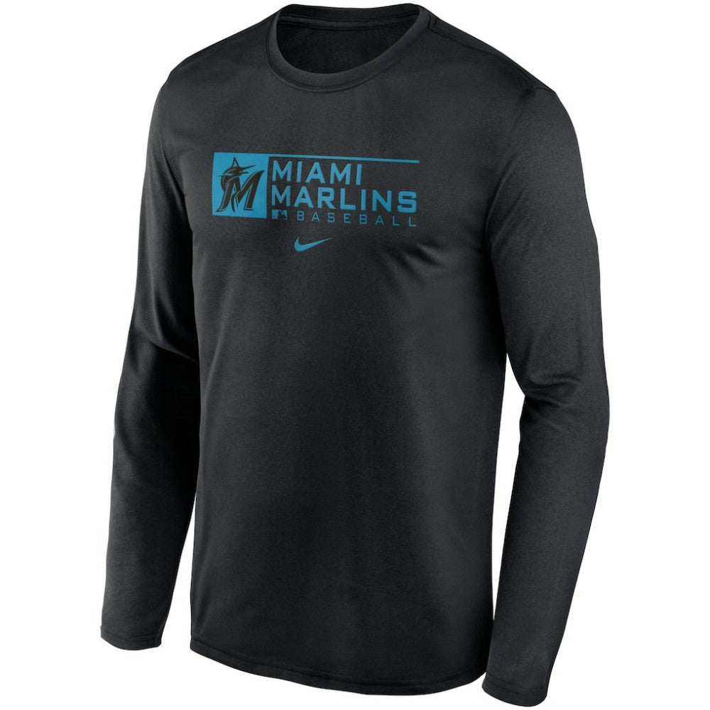 Miami Marlins Nike Authentic Collection Performance Long Sleeve T-Shirt - MLB