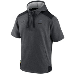 Athletics Nike Authentic Collection Dry Flux Performance Quarter-Zip Short Sleeve Hoodie - MLB