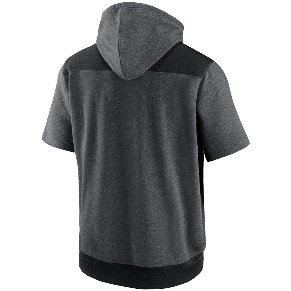 Athletics Nike Authentic Collection Dry Flux Performance Quarter-Zip Short Sleeve Hoodie - MLB