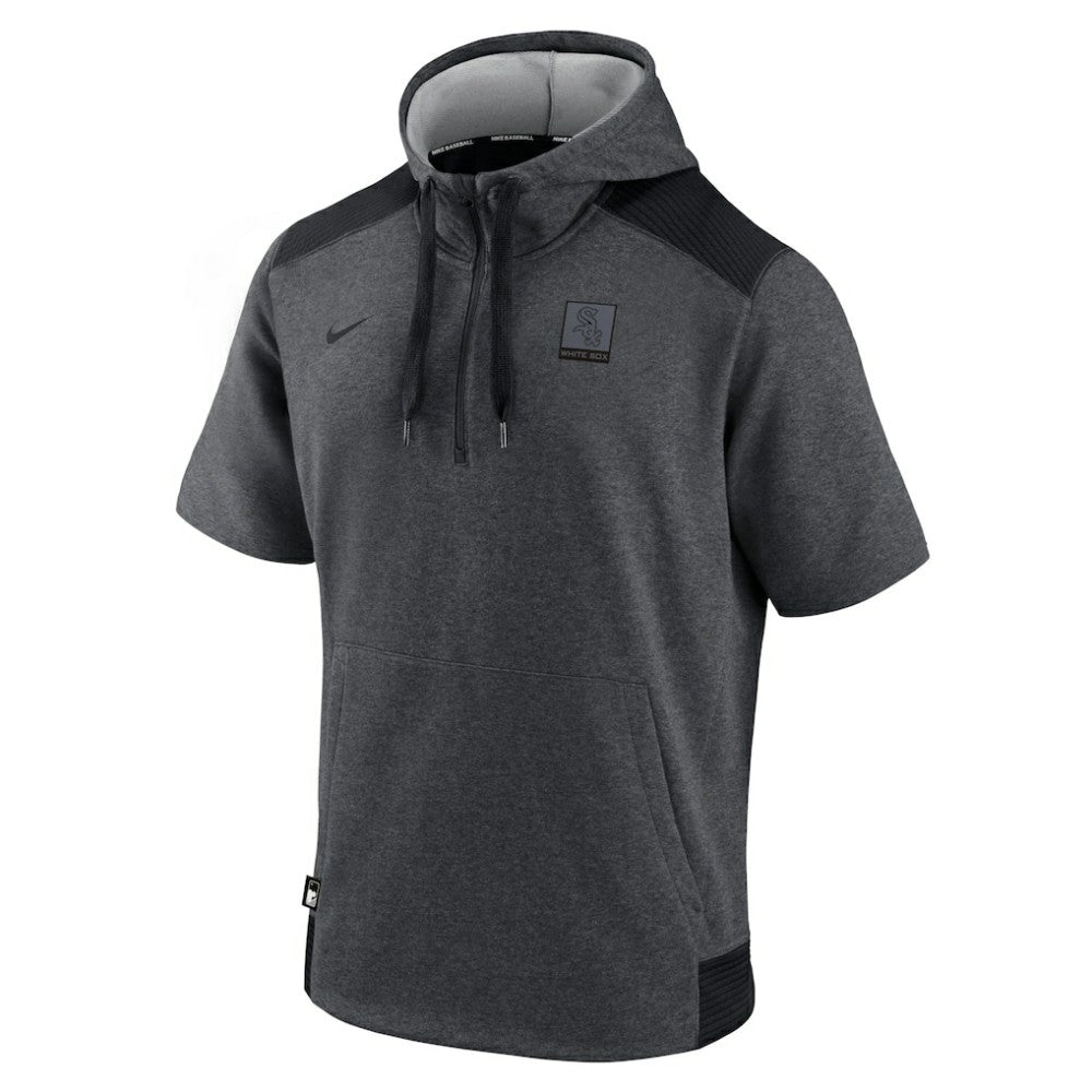 Chicago White Sox Nike Authentic Collection Dry Flux Performance Quarter-Zip Short Sleeve Hoodie - MLB