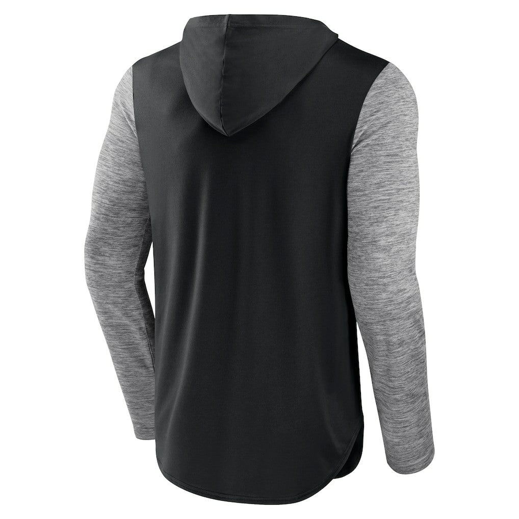 Brooklyn Nets Deep Rotation Performance Pullover Hoodie Black/Heathered Charcoal - NBA