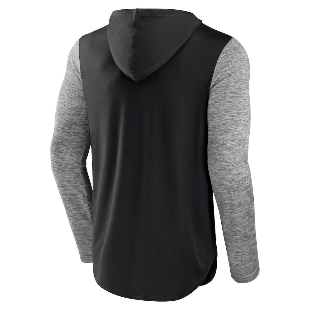 Brooklyn Nets Deep Rotation Performance Pullover Hoodie Black/Heathered Charcoal - NBA