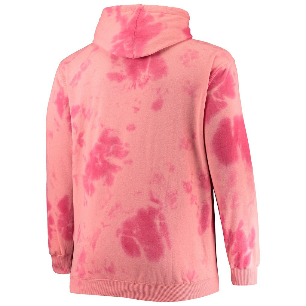 Chicago Bulls Big & Tall Wordmark Cloud Dye Pullover Hoodie Red - NBA
