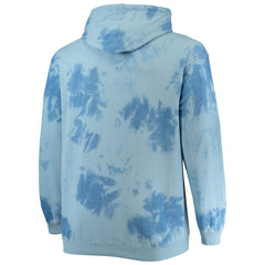 New York Knicks Big & Tall Wordmark Cloud Dye Pullover Hoodie Blue - NBA