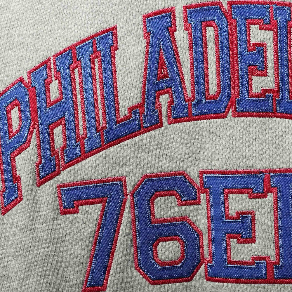Philadelphia 76ers Hardwood Classics Big & Tall Throwback Pullover Hoodie Heathered Gray - NBA