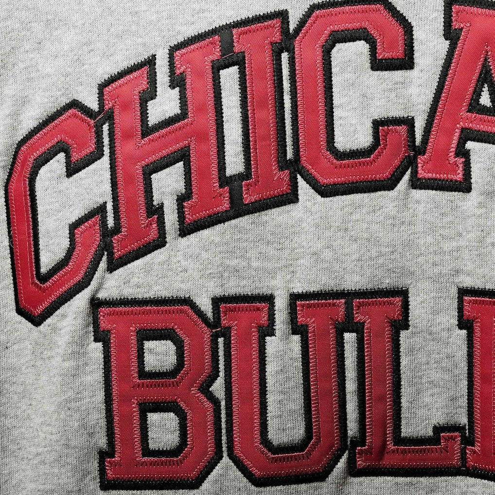 Chicago Bulls Hardwood Classics Big & Tall Throwback Pullover Hoodie Heathered Gray - NBA