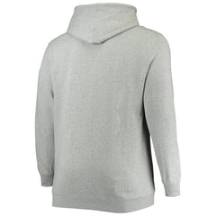Chicago Bulls Hardwood Classics Big & Tall Throwback Pullover Hoodie Heathered Gray - NBA