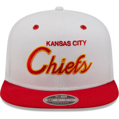 Kansas City Chiefs New Era Sparky Original 9FIFTY Snapback Hat White/Red | NFL