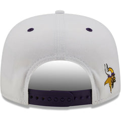 Minnesota Vikings New Era Sparky Original 9FIFTY Snapback Hat White/Purple | NFL