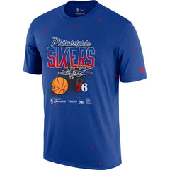 Philadelphia 76ers Courtside Splatter T-Shirt Royal - NBA