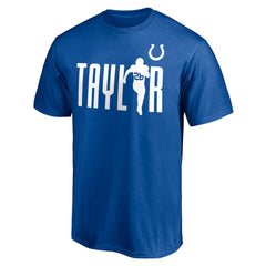 Jonathan Taylor Indianapolis Colts Checkdown T-Shirt Royal | NFL