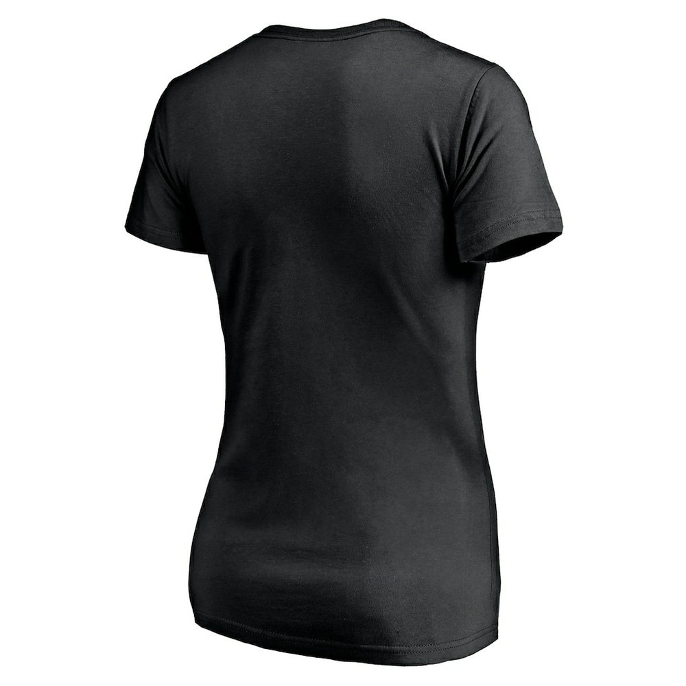 Alvin Kamara New Orleans Saints Women's Checkdown V-Neck T-Shirt Black | NFL
