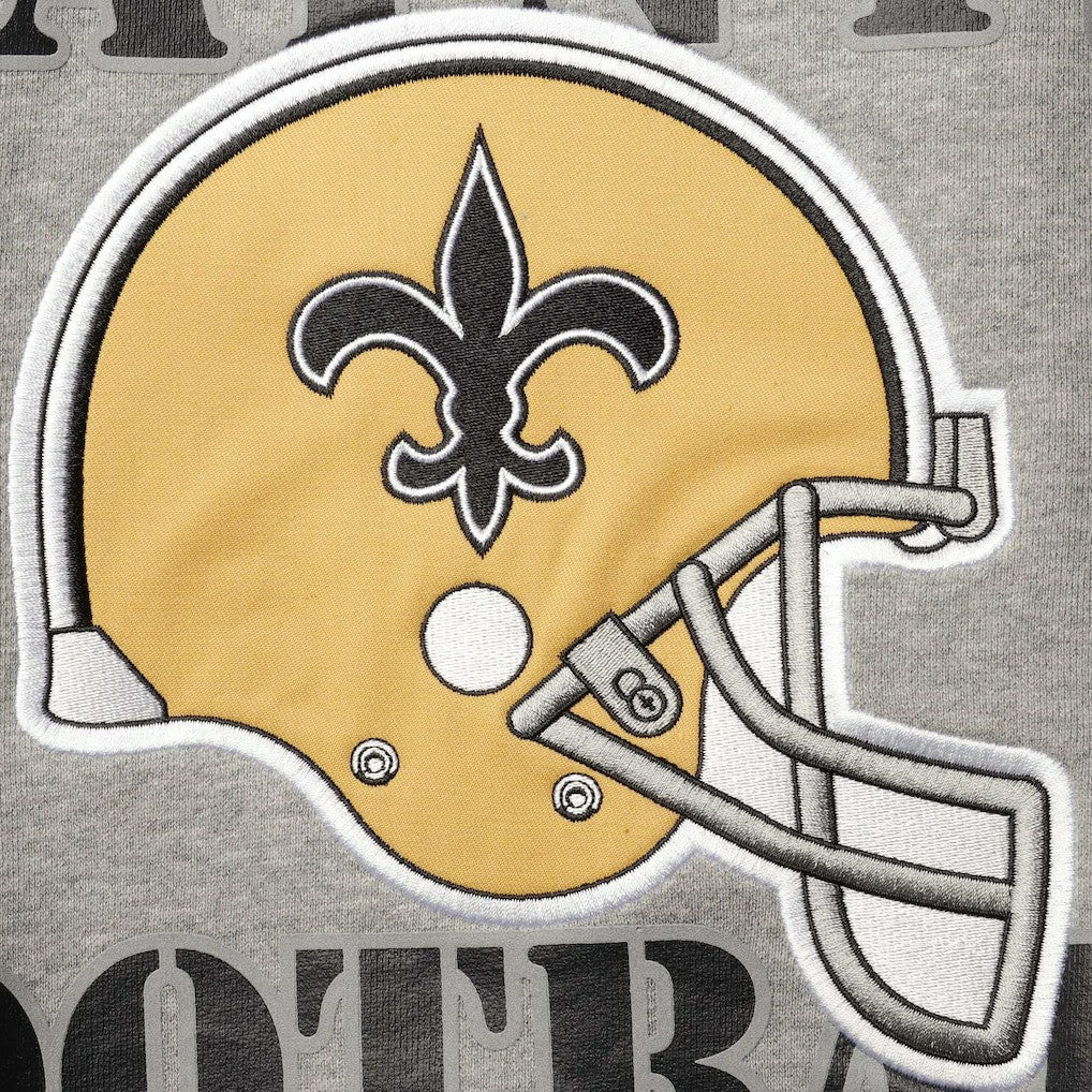 New Orleans Saints Starter Locker Room Throwback End Zone Pullover Sweatshirt Gray | NFL