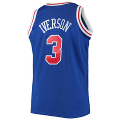 Allen Iverson Philadelphia 76ers 1996/97 Big & Tall Hardwood Classics Swingman Jersey Royal - NBA