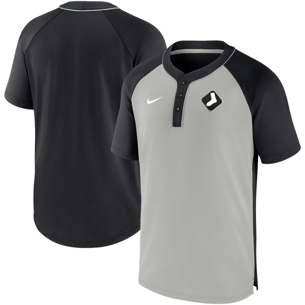 Chicago White Sox Nike City Plate Performance Henley Raglan T-Shirt - MLB