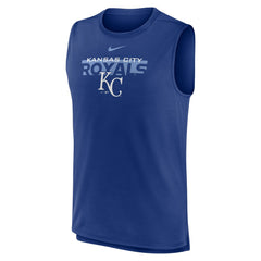 Kansas City Royals Nike Knockout Stack Exceed Performance Muscle Tank Top -Royal Tanks - MLB